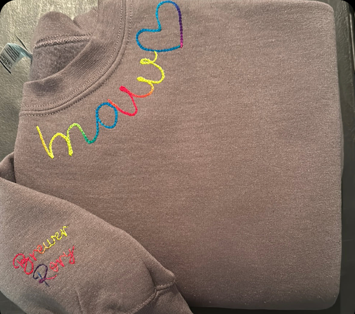 Custom Chainstitched Embroidered Sweatshirt